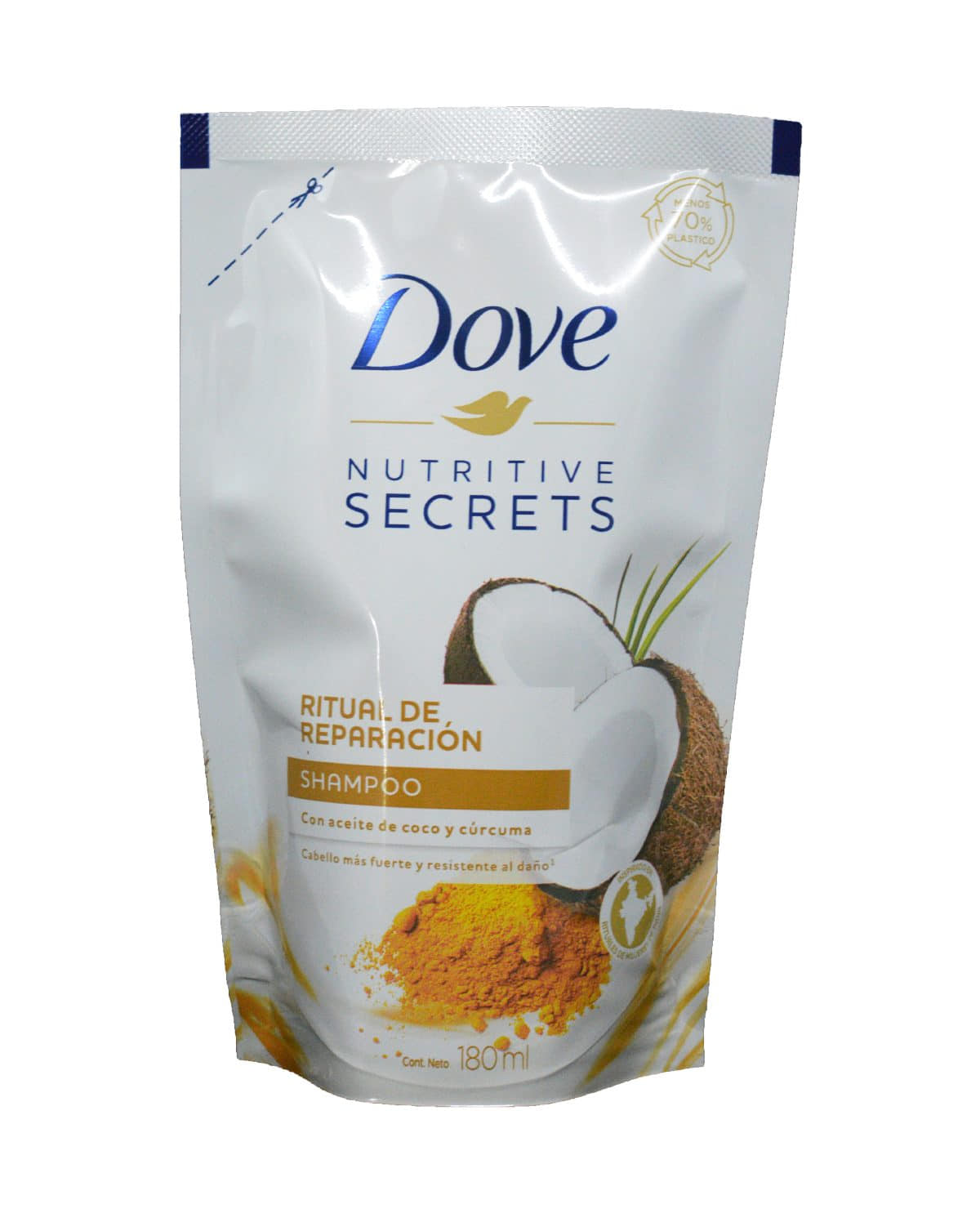 Shampoo Dove Ritual De Reparación Repuesto 180 Ml